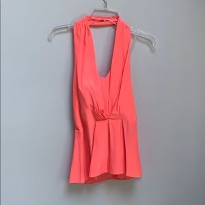 Cute Amanda Uprichard coral silk top